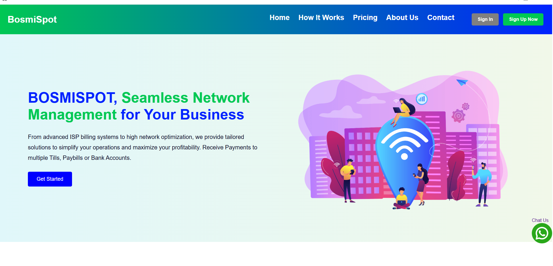 chatbot website preview image
